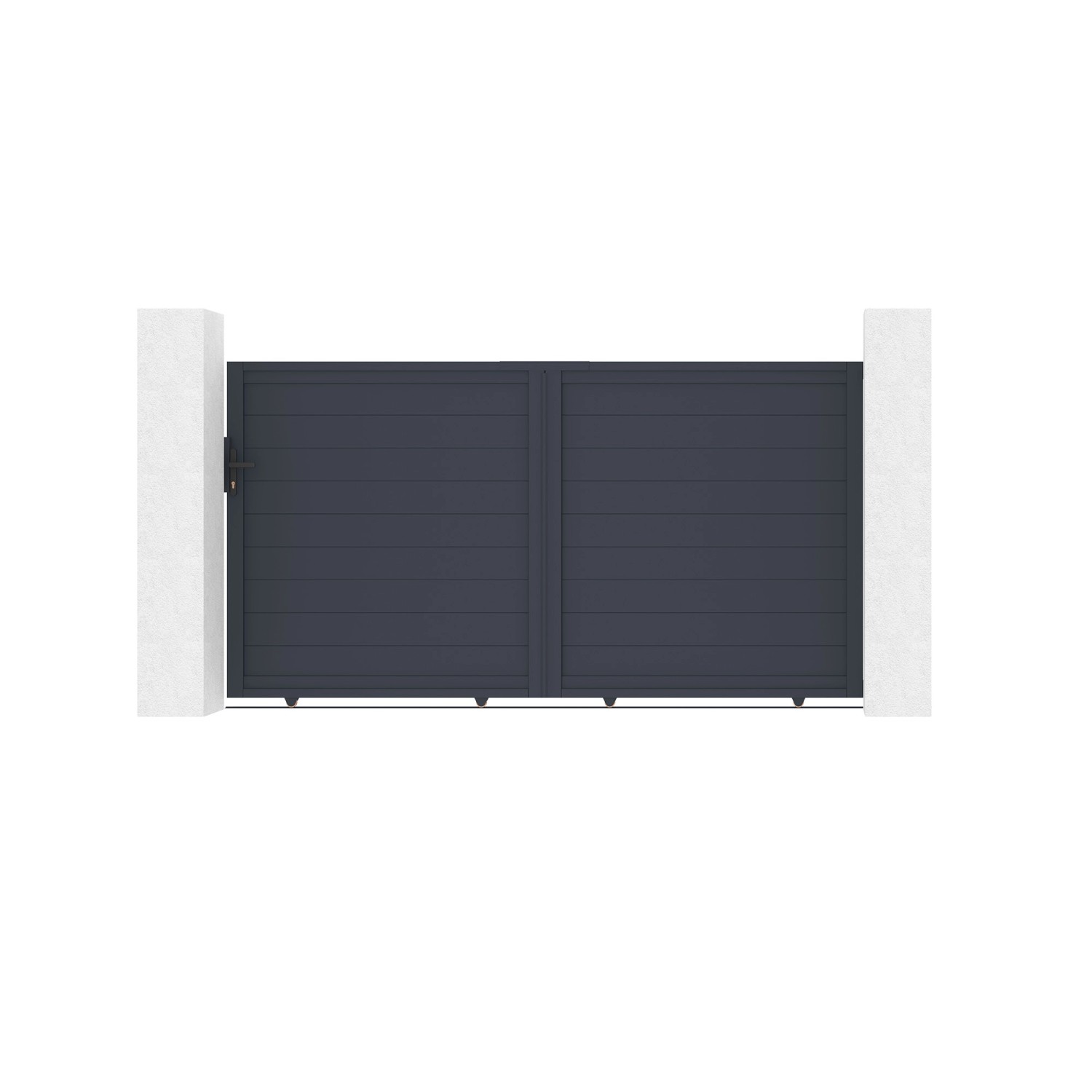 Casanoov Schiebetor Aus Aluminium 3M Eiger H 160Cm Grau günstig online kaufen