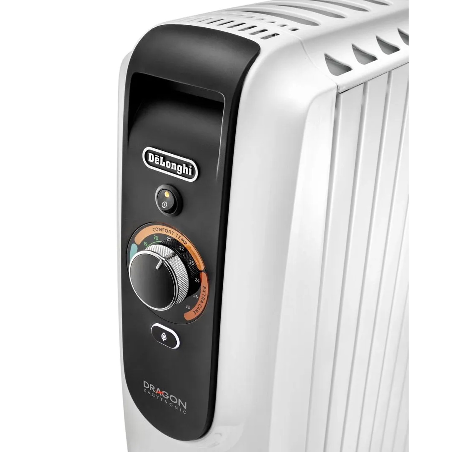 De'Longhi Dragon 5 TRD50615 Radiator, Detailansicht der Bedienelemente.