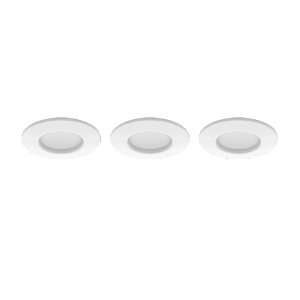 3er-Pack Philips Hue Smart Einbauspots Slim, Weiß, für stimmungsvolle Beleuchtung.