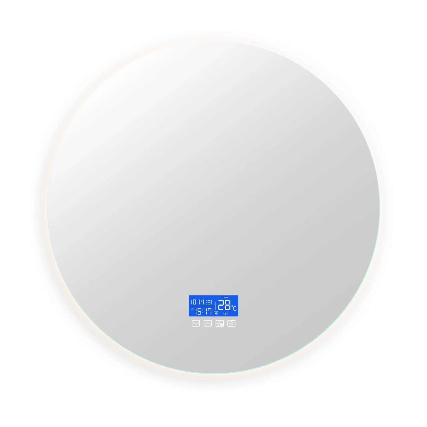 PXloue Badezimmerspiegel LED Dimmbar Touch-Schalter Beschlagfrei 100x100cm günstig online kaufen