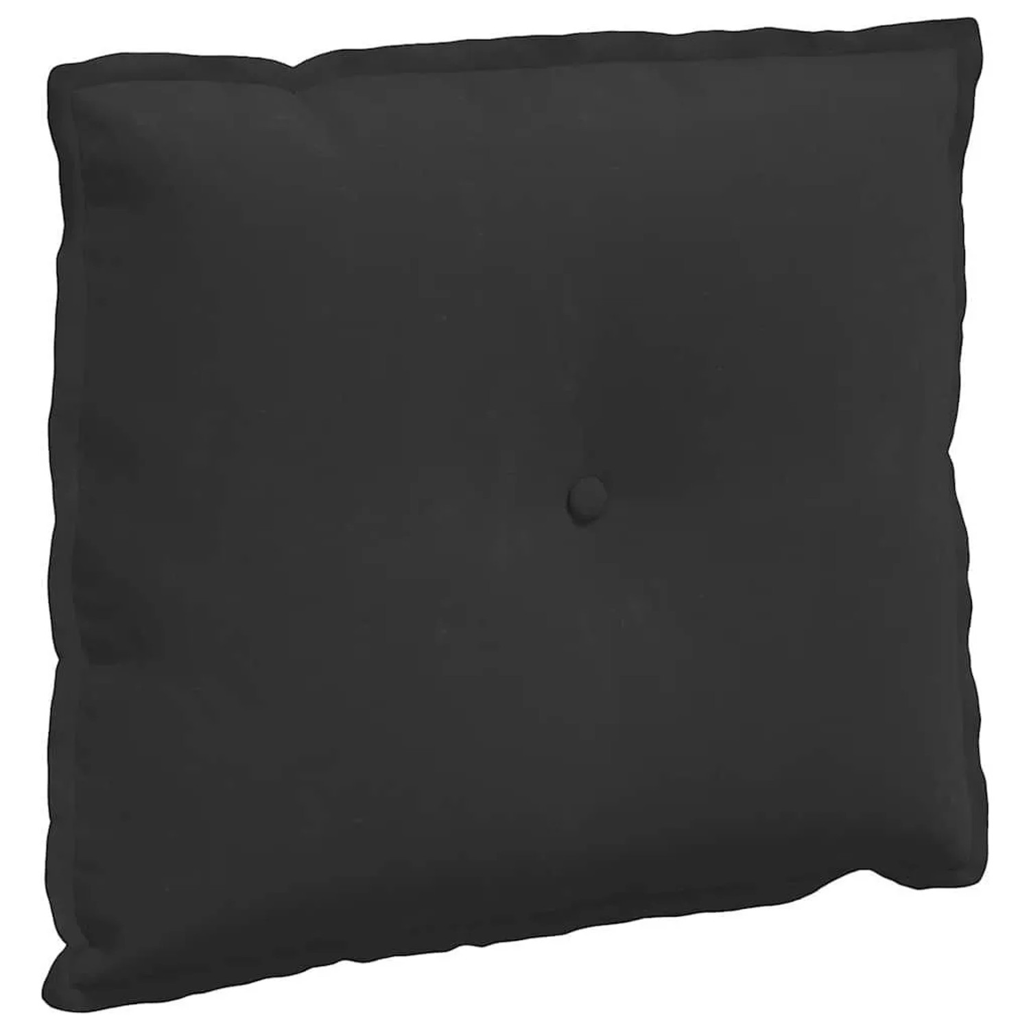 vidaXL Rückenkissen Schwarz 60 x 50 cm Mikrofaserstoff 42014690