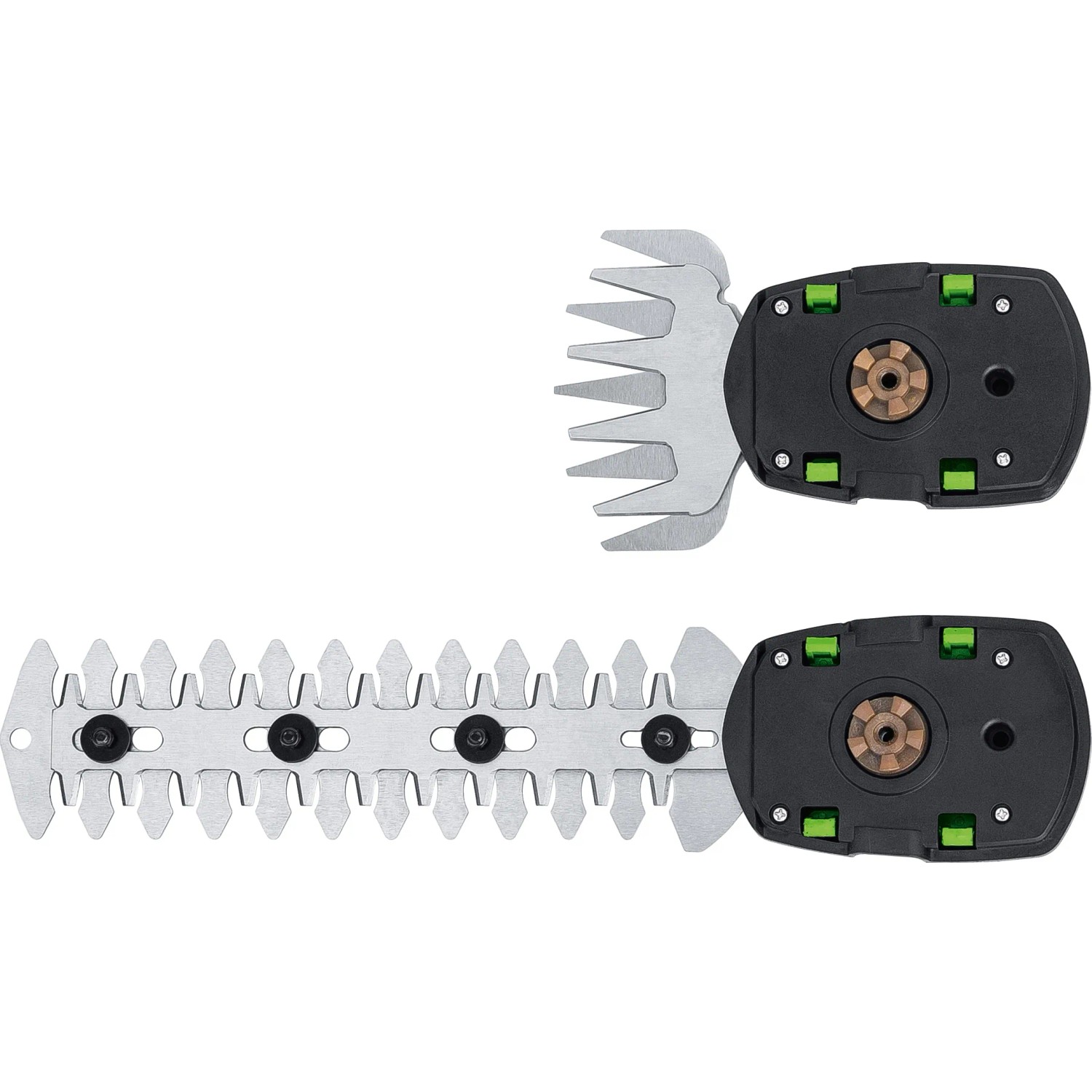 Aufsätze für LUX Akku-Grasschere: Gras- und Strauchscherenmesser im Set.
