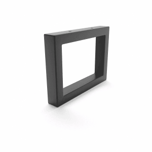 HEVVA Waschtischhalterung RHEIN 15 cm Hoch 20 cm Tief 1 Halter Schwarz