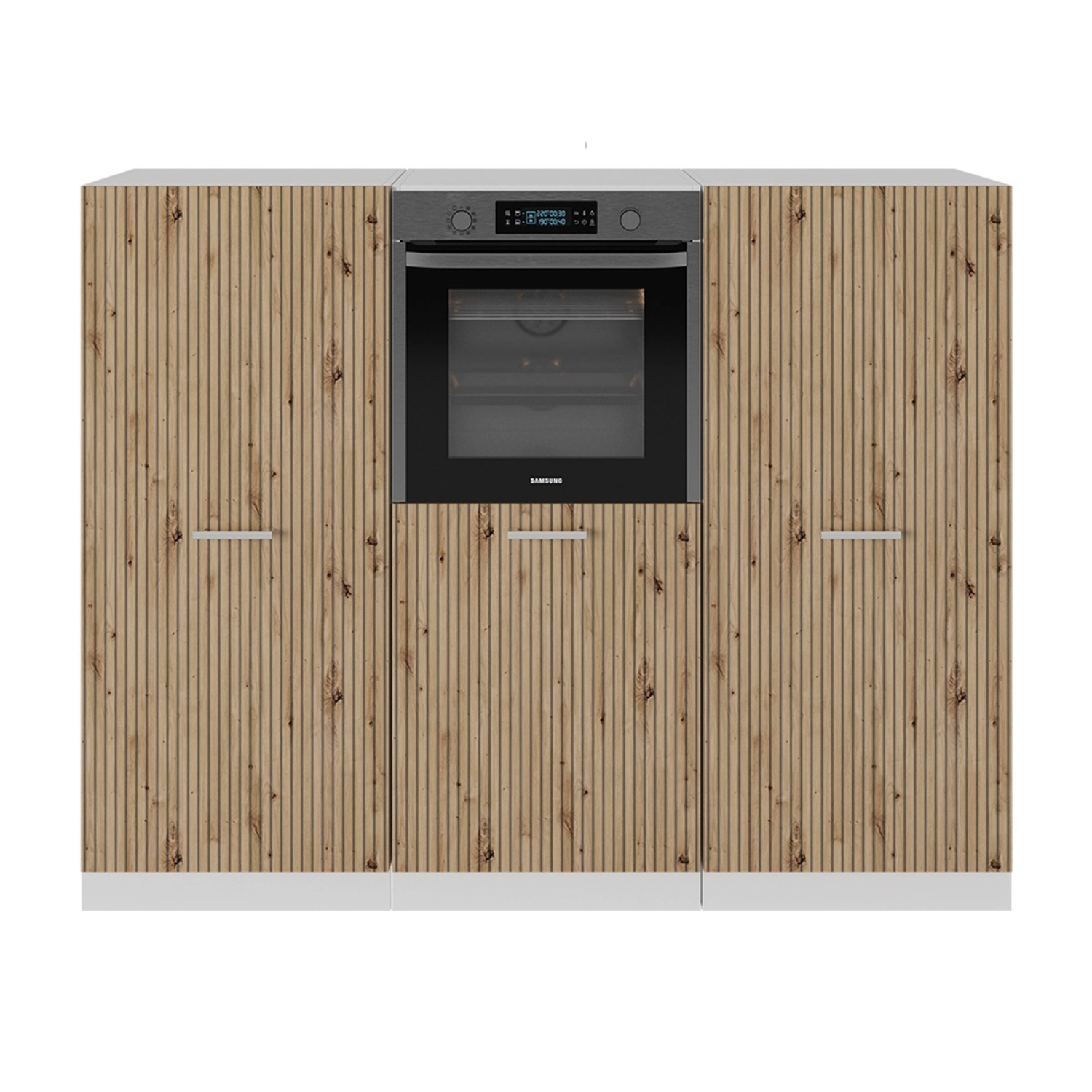 Vicco R-Line Küchenblock Artisan Eiche/Weiß 180 cm ohne Arbeitsplatte günstig online kaufen
