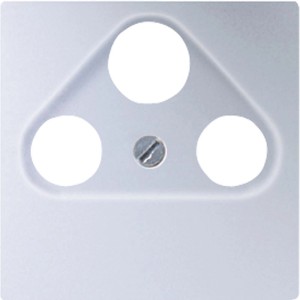 Jung Antennenabdeckung A500 Alu, 3-Loch Abdeckung für Antennendosen.