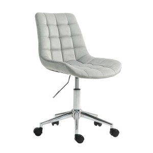 Grauer Svita Micky Bürostuhl für Kinder, höhenverstellbarer Schreibtischstuhl mit Rollen.