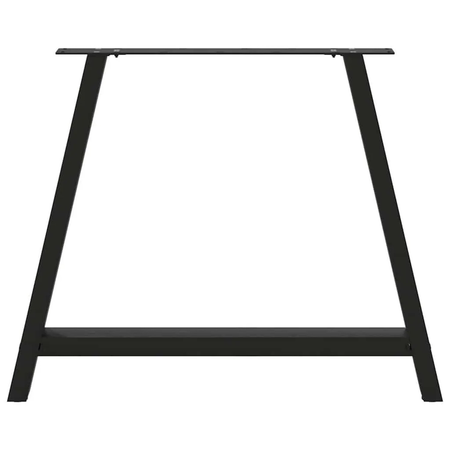 Schwarze vidaXL Esstischbeine in A-Form, 2er Set, aus Stahl (90x72 cm) für DIY Möbel.