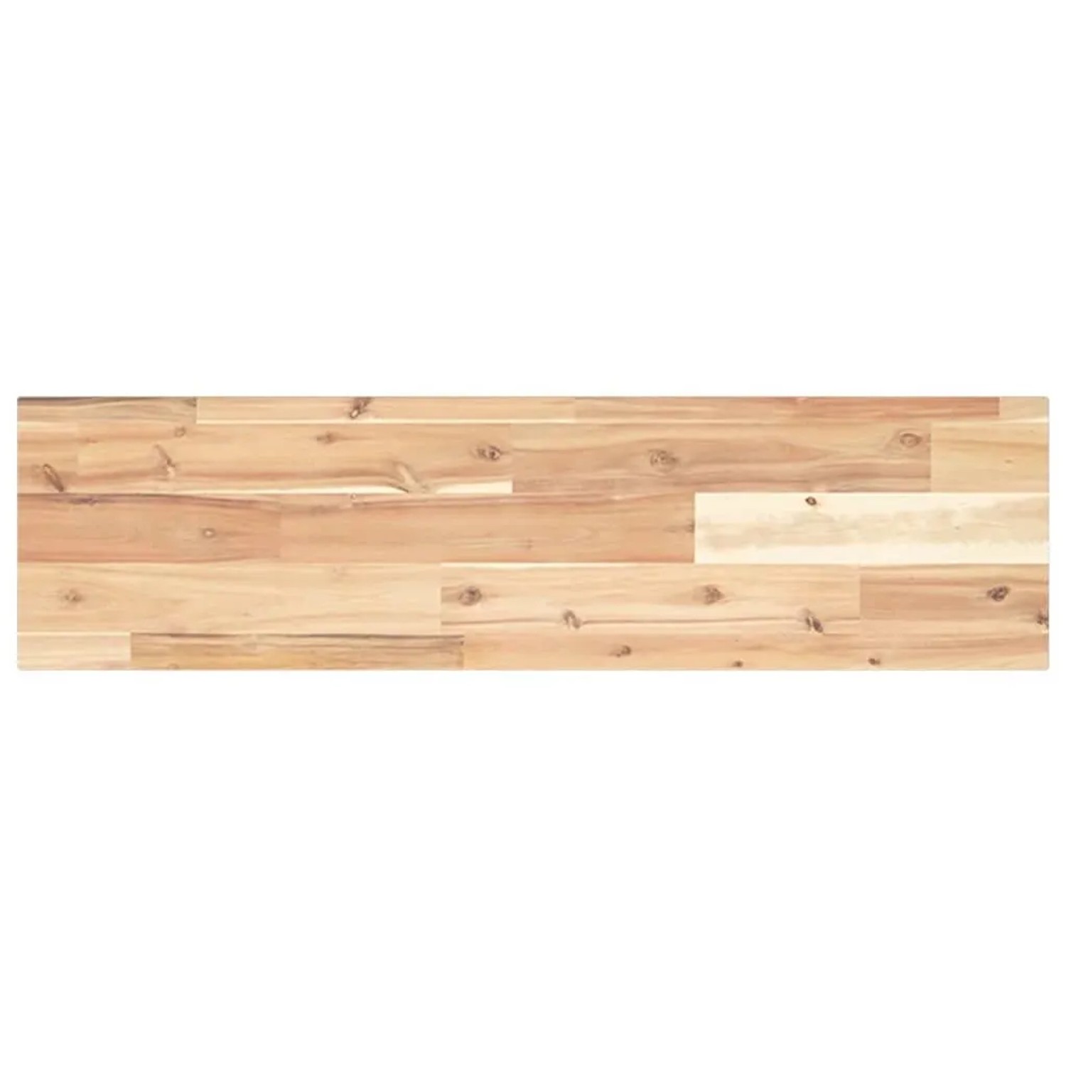 vidaXL Schweberegal 100x20x2 cm Massivholz Akazie Unbehandelt 3279347