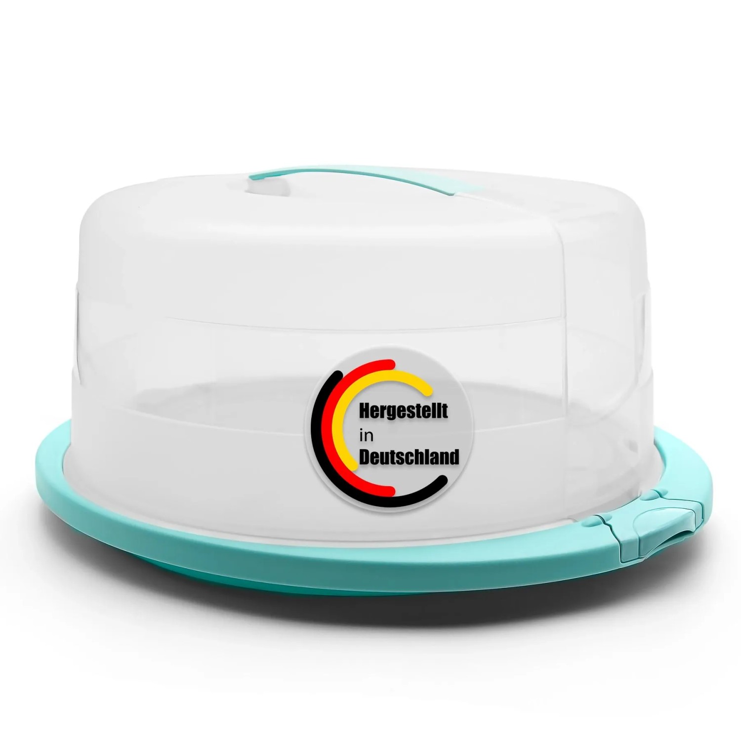 BigDean Kuchen Transportbox Rund Mit Kühlfach In Eisblau Tortenglocke Mit Stabilem Tragegriff Für Sicheren Transport Von Backwaren Tortenhaube BigDean Kuchen Transportbox Rund mit Kühlfach in Eisblau – Tortenglocke mit stabilem Tragegriff für sicheren Transport von Backwaren – Tortenhaube