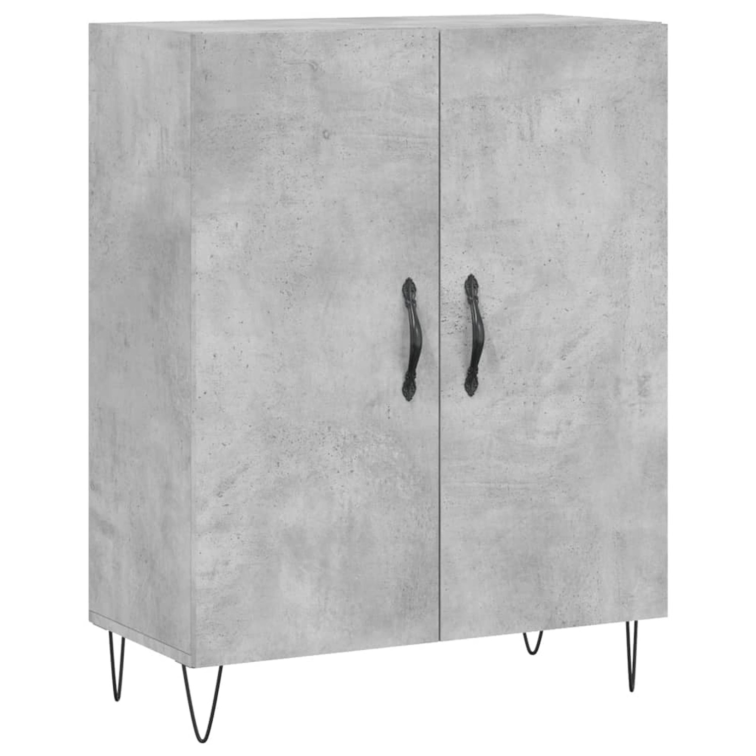 vidaXL Sideboard Betongrau 69,5x34x90 cm Holzwerkstoff 827720 günstig online kaufen