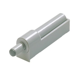 Hettich Türdämpfer, grau, 4er-Set. Universal-Möbelbeschläge zum Aufschrauben für leises Schließen.