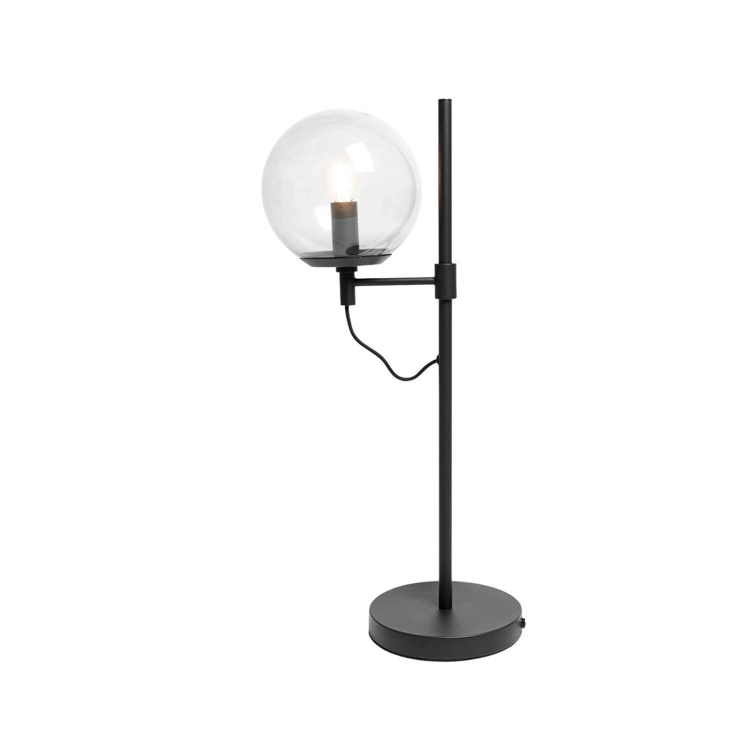 Lucande Tischlampe Sotiana 9639637 Retro Vintage Antik in Schwarz aus Glas günstig online kaufen