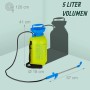 Relaxdays Drucksprüher mit Lanze Kunststoff Gelb Blau Verstellbar 5 Liter_4