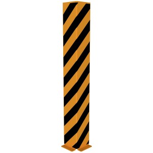 Schake Anfahrschutzwinkel, 1200 mm, gelb-schwarz, zum Aufdübeln mit verstärkten Kanten.