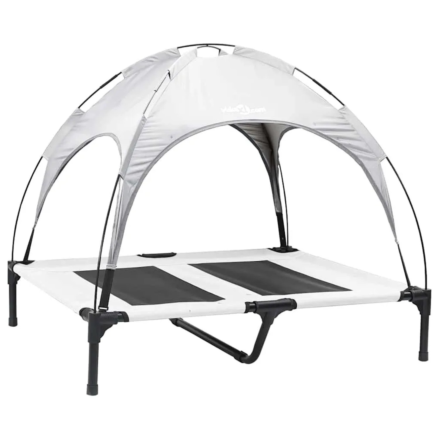 vidaXL Hundebett Silber Grau 92 x 77 x 82,5 cm Stahl 42008175