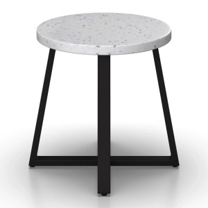 Bessagi Garden Balkonset Mathilda Hellgrau Outdoorstoff/Metall +Abdeckung
