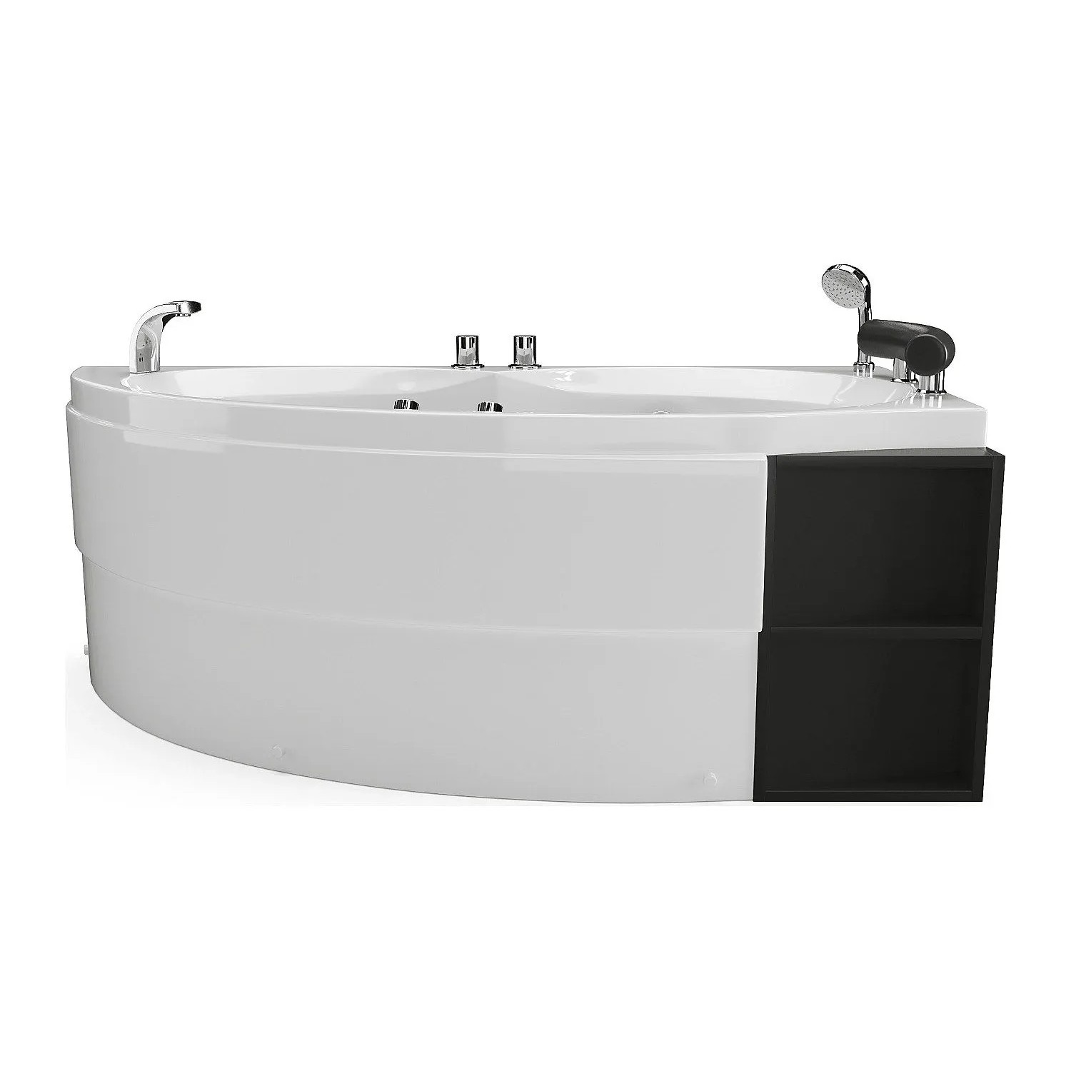 Vente-unique Whirlpoolbadewanne Luana Weiß 150 cm