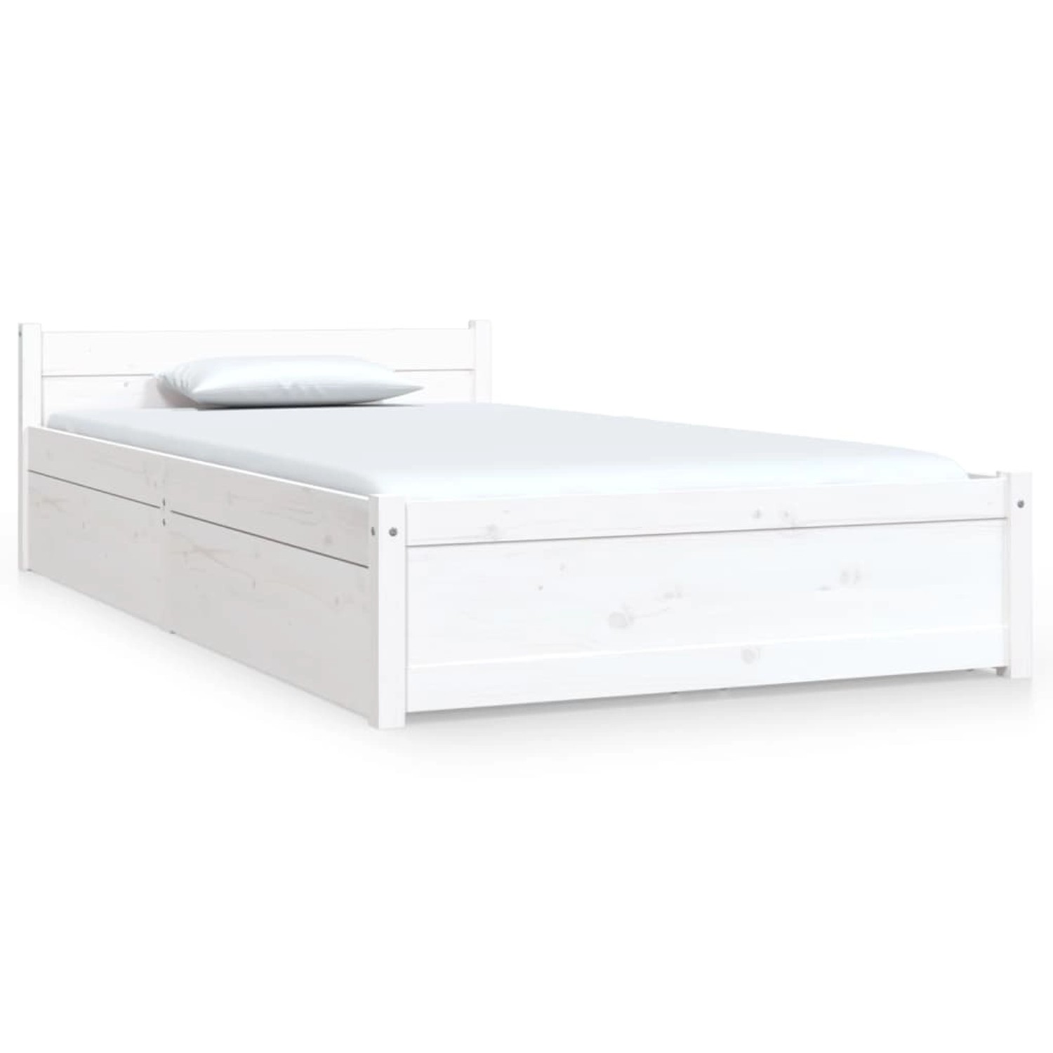vidaXL Bett mit Schubladen Weiß 90x200 cm1155868 günstig online kaufen