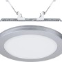 Paulmann LED-Einbaupanel 2in1 Cover-it Chrom, runde LED Lampe mit Montagezubehör.