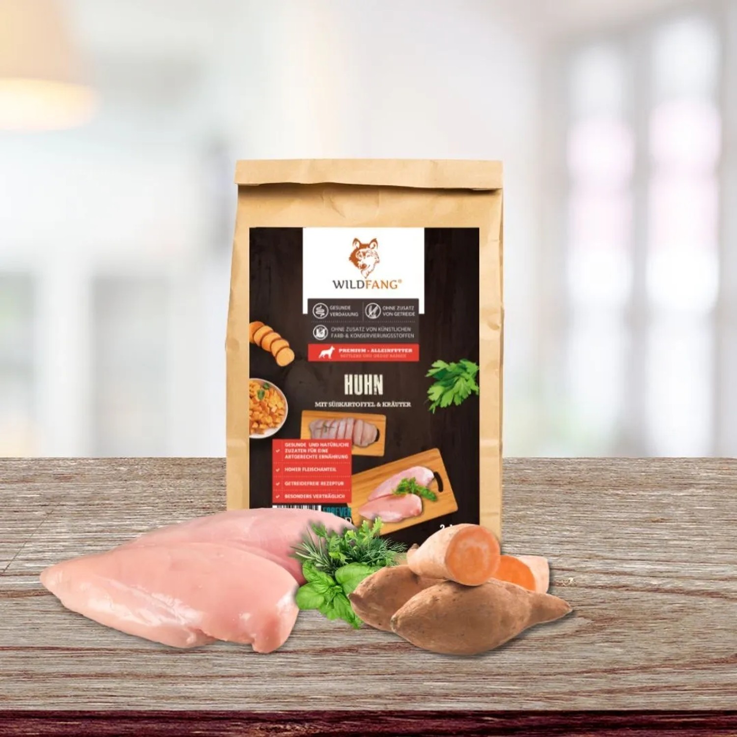 Wildfang Adult Trockenfutter mit Huhn & Kräuter Getreidefrei 2 x 6 kg_9
