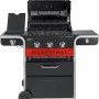 Char-Broil Gas2Coal 2.0 330 Kombigrill mit 3 Brennern und Seitenbrenner. Holzkohle- und Gasgrill in einem.