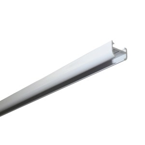Weiße Gardinia Aluminiumschiene, 120 cm lang, für Gardinen und Vorhänge.