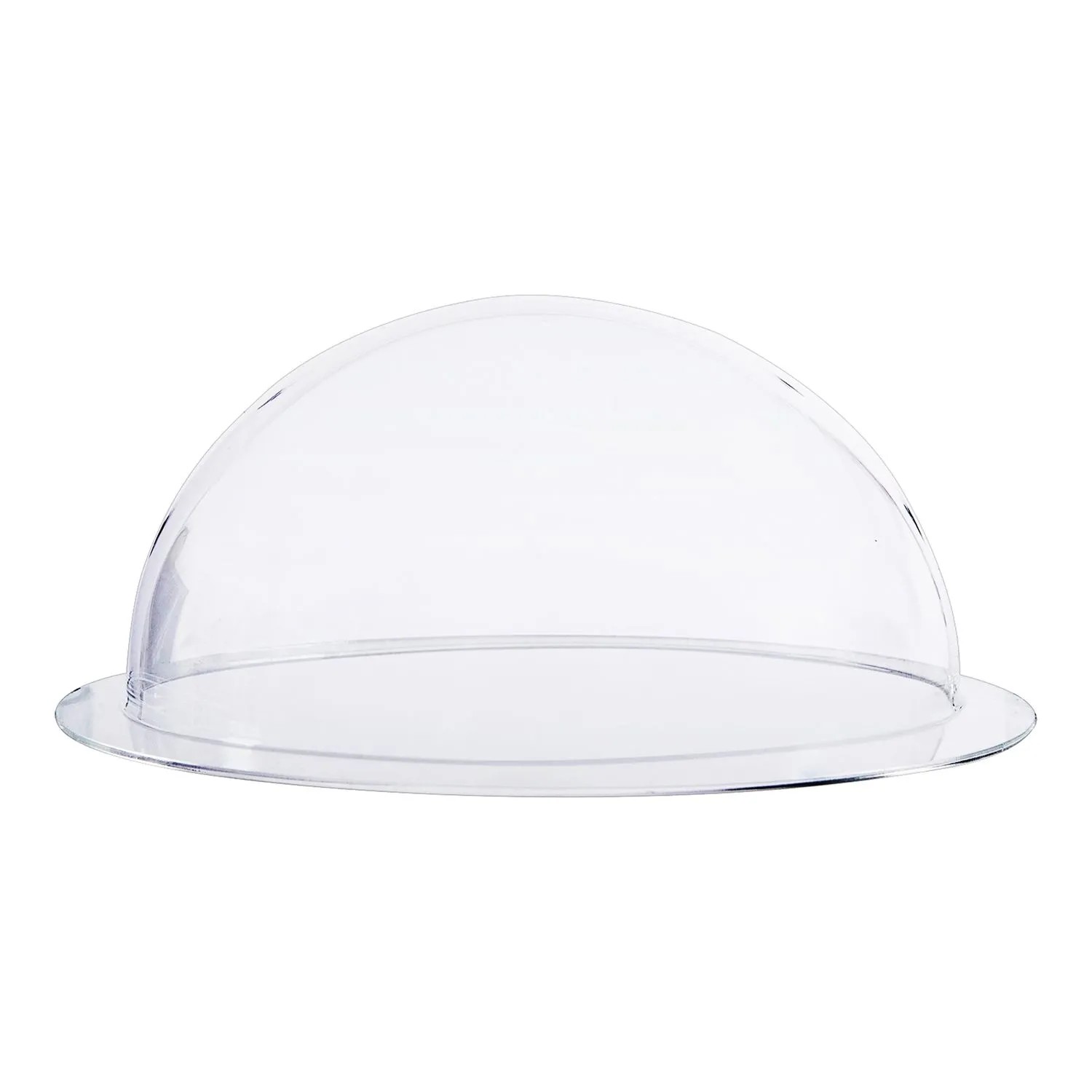 HMF 46735 Halbkugel aus Acryl mit Krempe DIY Acrylhaube Durchmesser 35 cm Transparent