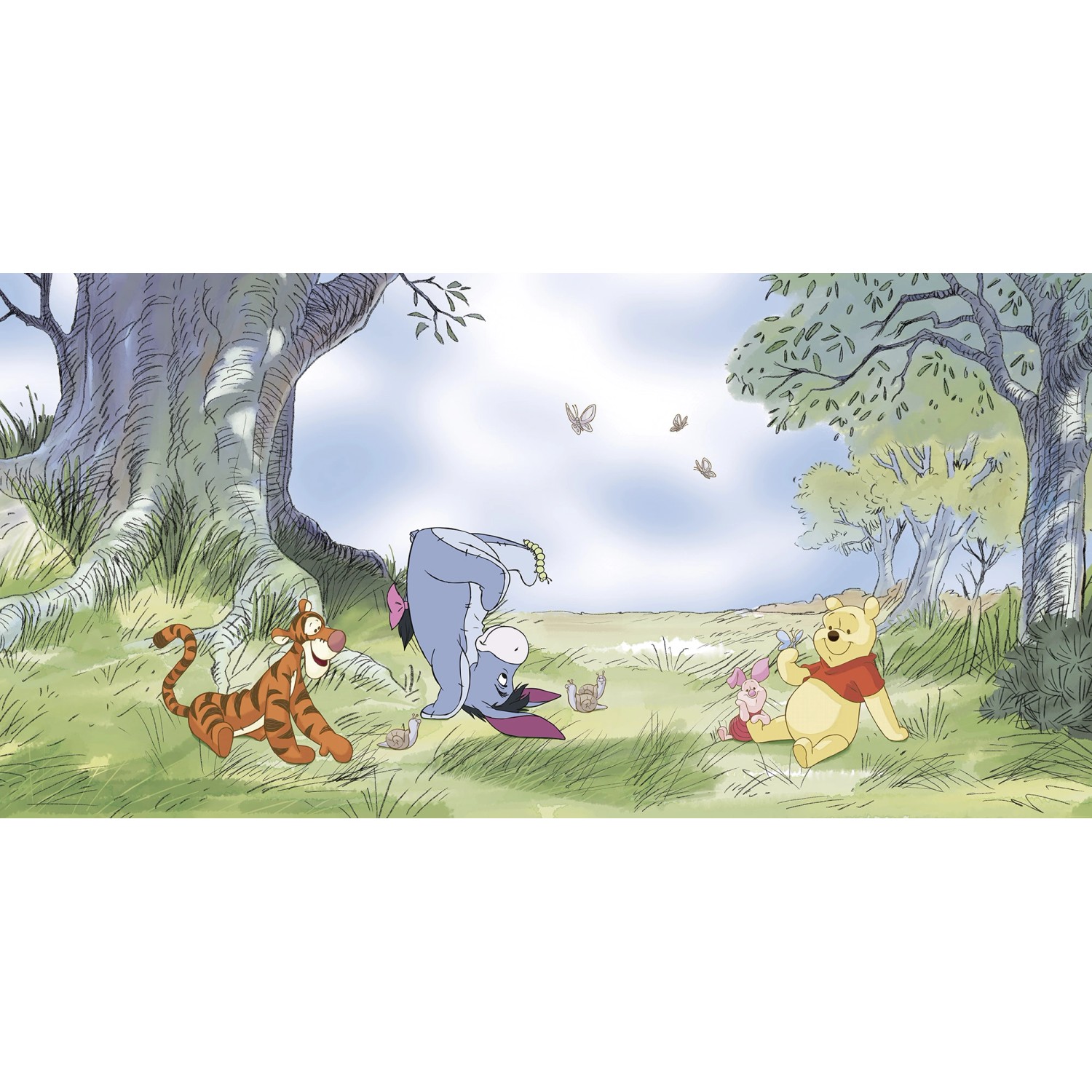 Komar Vlies Fototapete Disney Winnie The Pooh Friendly Day Bunt günstig online kaufen