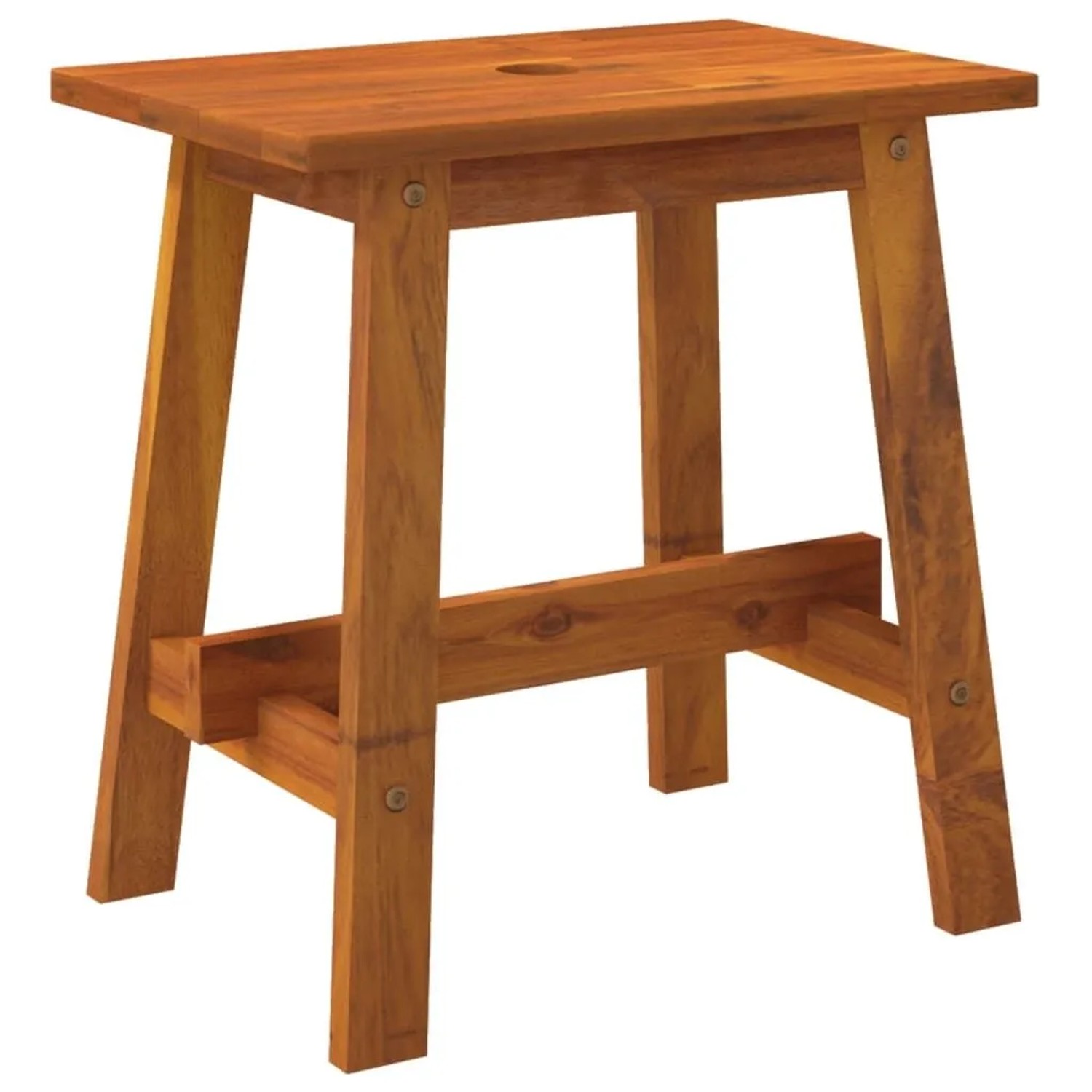vidaXL Hocker 45x29x45 cm Rechteckig Massivholz Akazie 153330