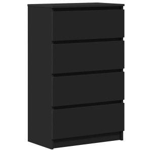 vidaXL Sideboard Schwarz 60x35x98,5 cm Holzwerkstoff 800532