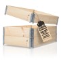 BigDean Hochbeet 3er Set, Holz, 120x80cm, mit Scharnieren und Etikett.