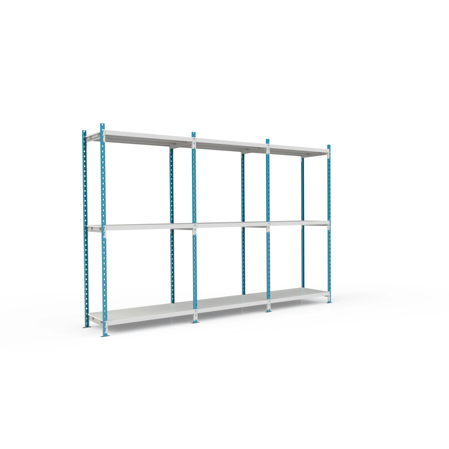 PROREGAL Fachbodenregal Maximus Pro HxBxT200 x 125 x 100 cm 3 Ebenen PVC-Fa günstig online kaufen