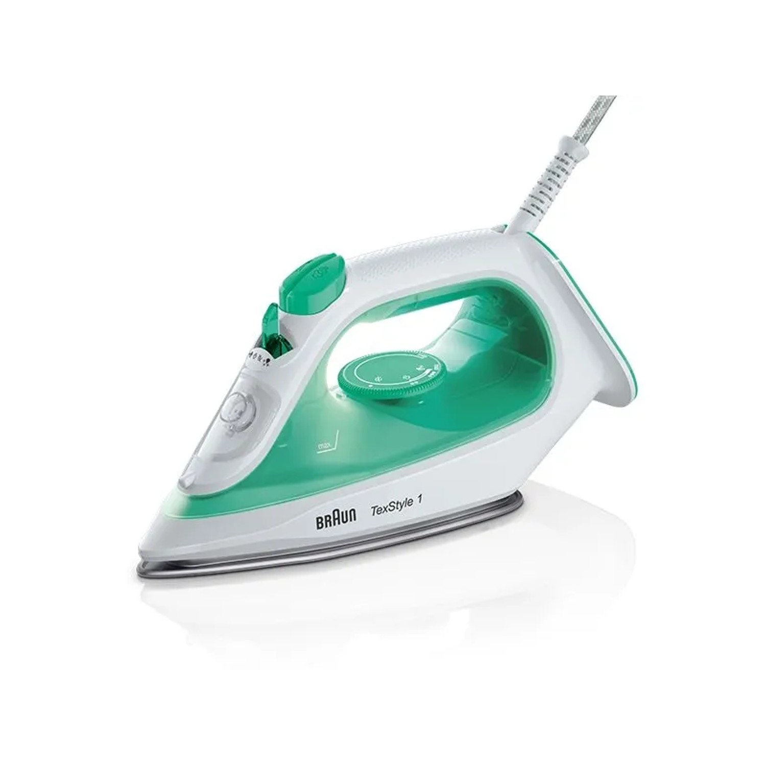 Braun TexStyle 1 SI 1040 GR Dampfbügeleisen Weiß/Grün