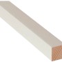 Quadratleiste, weiß lackiert, 20x20 mm, 900 mm lang. Holzleiste für Innenausbau.
