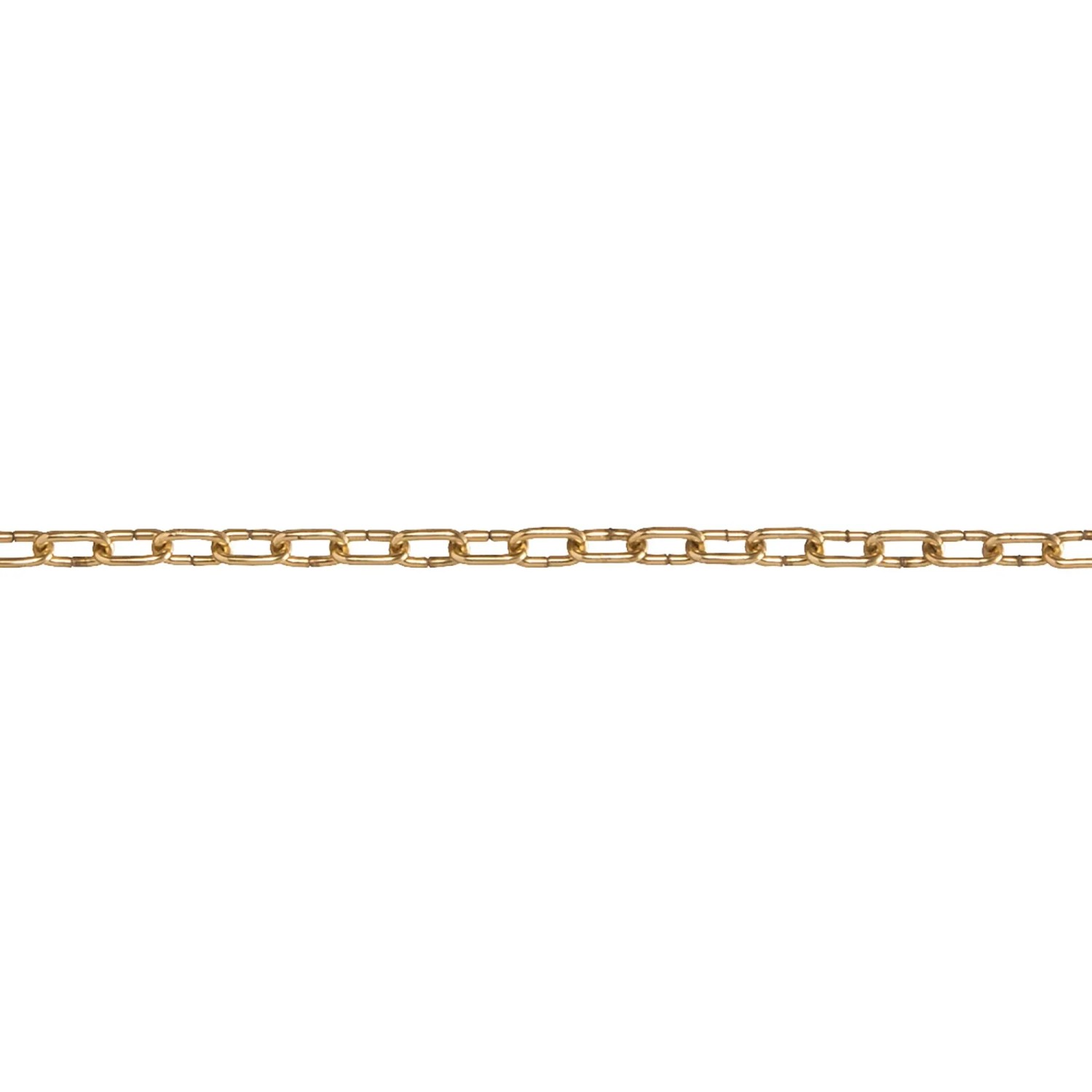 Conacord Uhrkette Stahl Ø 1 mm x 8 mm Messing Meterware