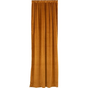 OBI Vorhang Mustard, 2er-Set, 135x250 cm. Blickdichter Fenstervorhang mit Tunnelzug in Senfgelb.