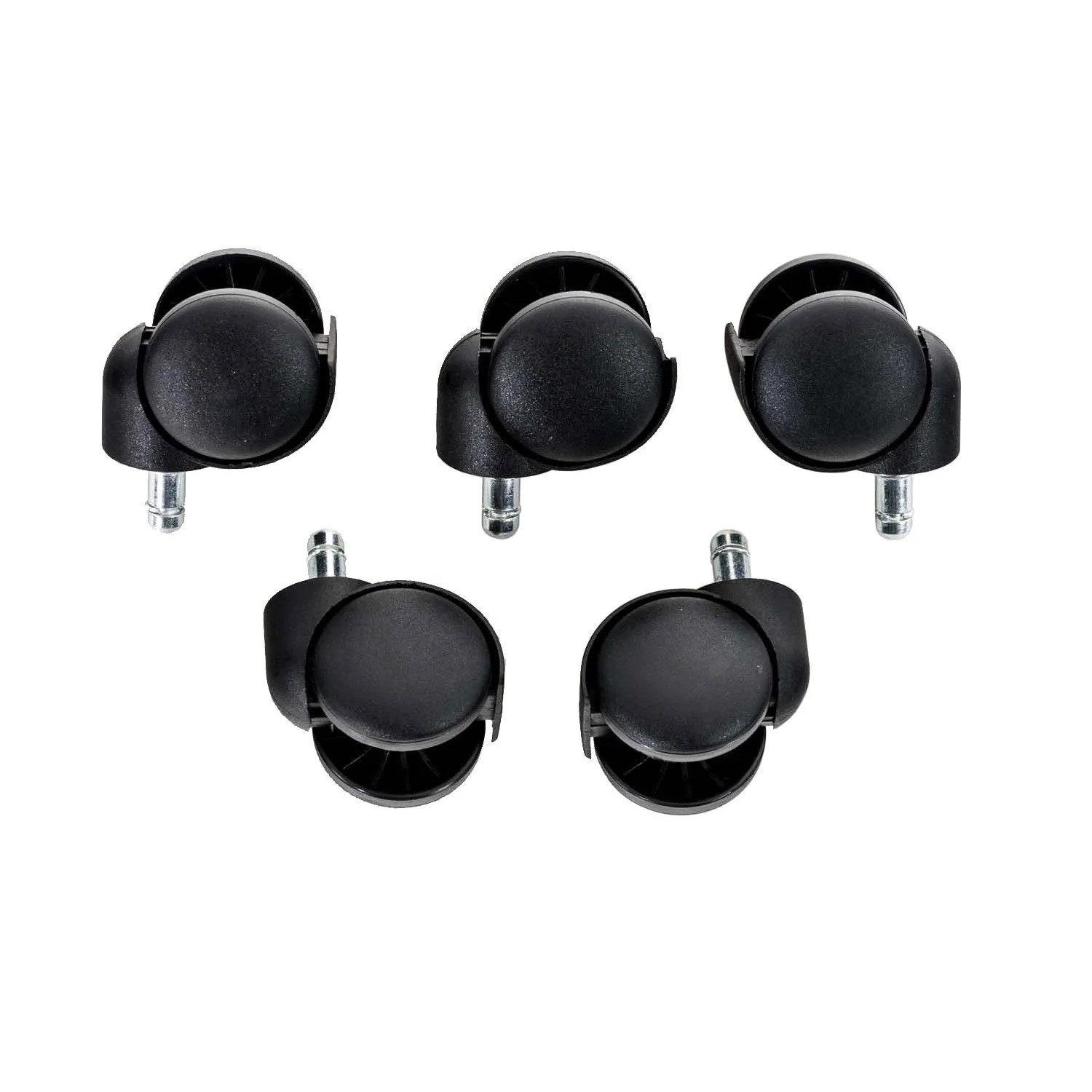 DELUKE Bürostuhl Rollen 11mm Stift 5er Set Rollen Für Bürostuhl 11x20mm Stift Bodenrollen Für Hartböden Rollen Für Schre...