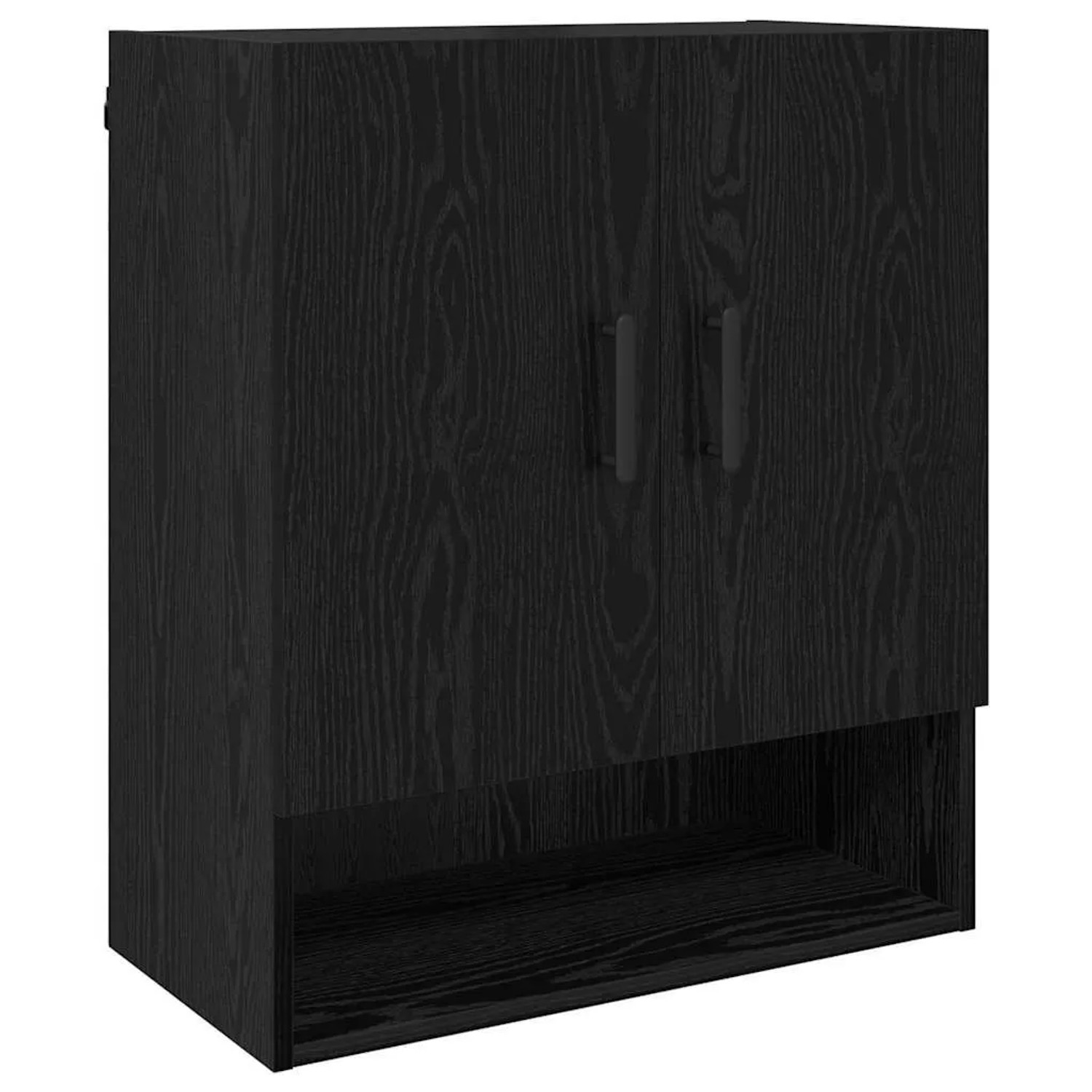 vidaXL Wandschrank Schwarz Eichen-Optik 60 x 31 x 70 cm Holzwerkstoff 87954 günstig online kaufen