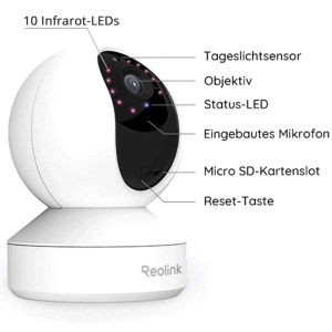 Reolink Überwachungskamera E Series E340 8MP 4K Dualband-WLAN Kompakt