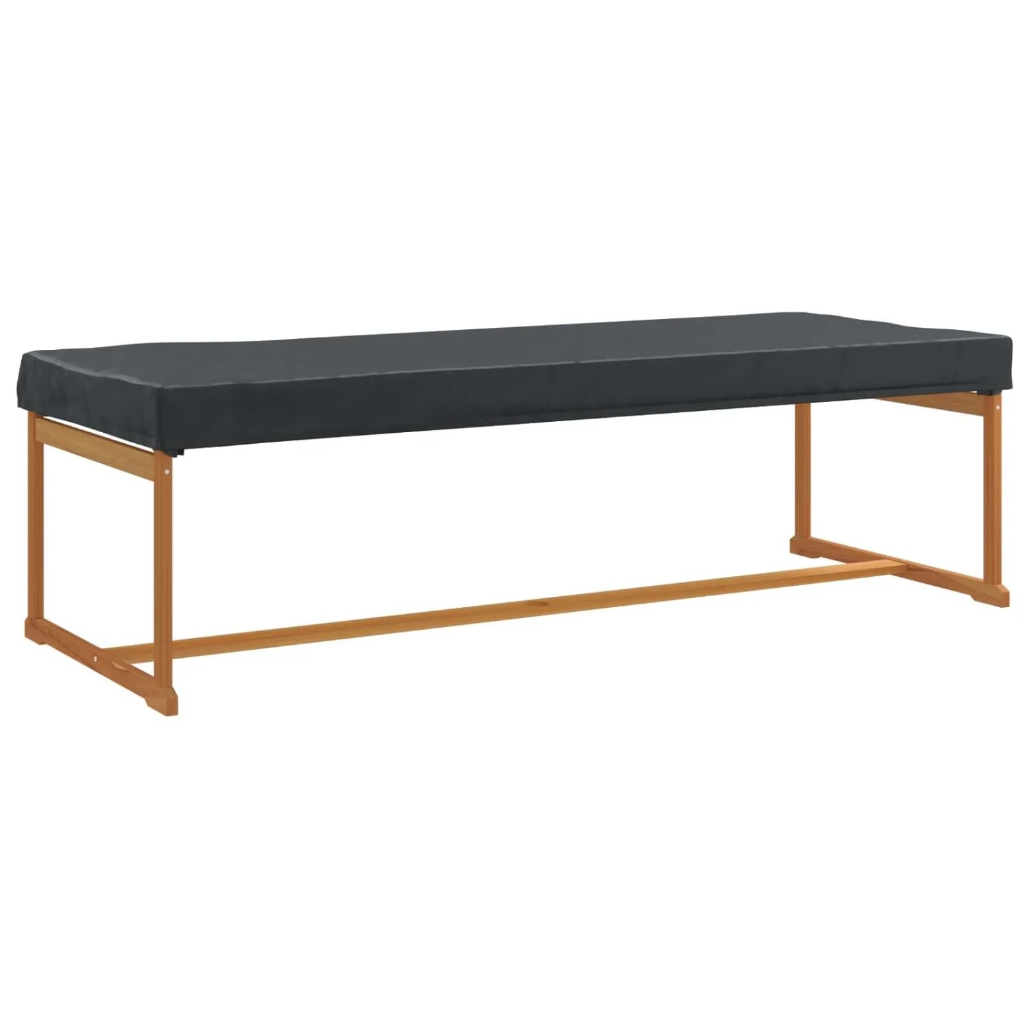 vidaXL Tischdecken Uni Schwarz 102 x 202 x 15 cm Stoff 4106128_3