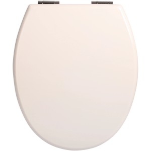 Sanitop-Wingenroth WC-Sitz Limero, weiße Klobrille mit Absenkautomatik und Holzkern.