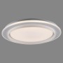 Weiße LED-Deckenleuchte Lago, Ø 50cm, mit CCT-Farbsteuerung für variable Lichtfarbe.
