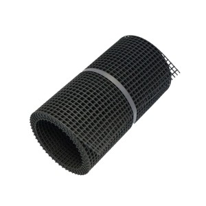 Inefa Laubschutzgitter, 3m x 100-125mm, aus PVC in Schwarz, für Dachrinnen.