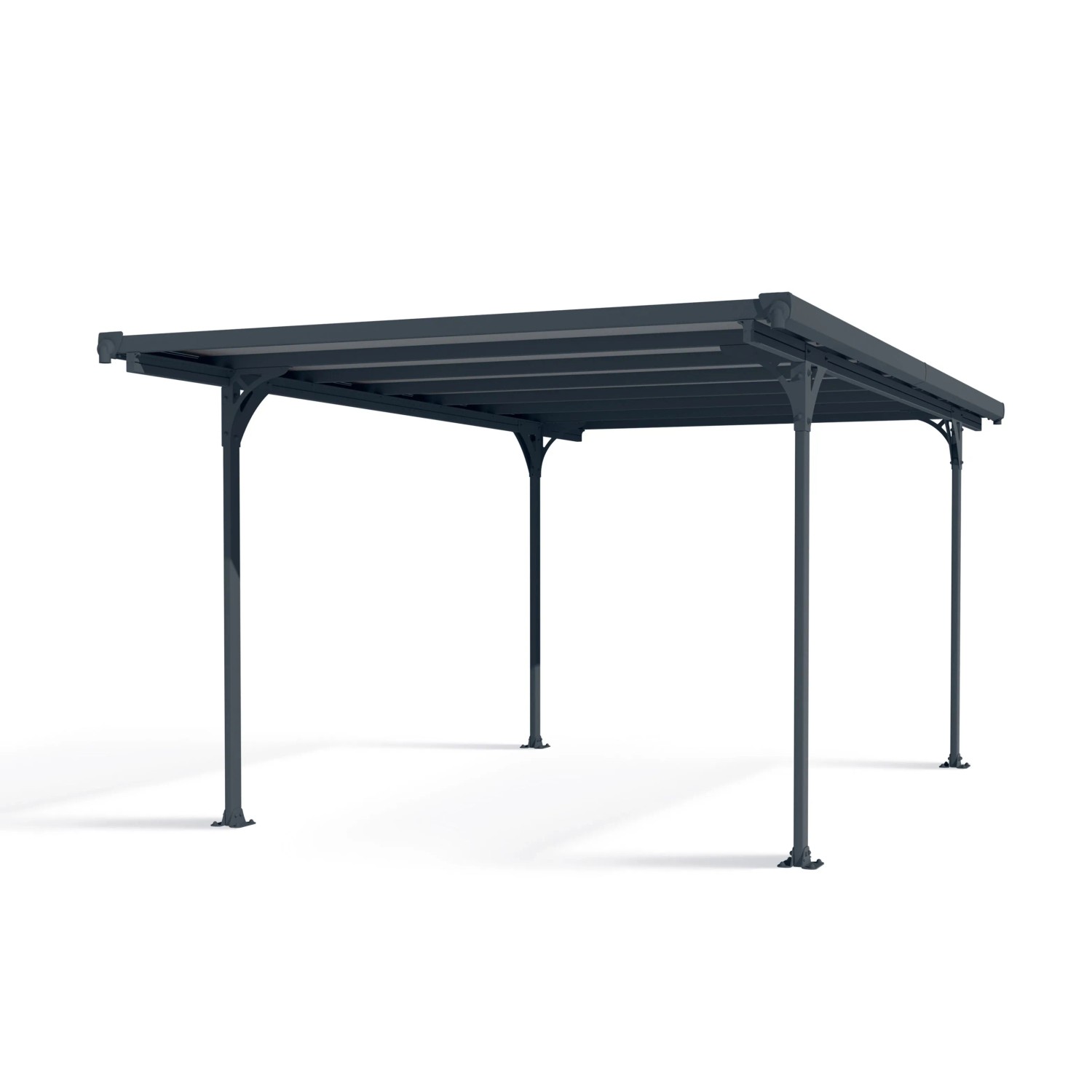 Canopia Carport Verona 5000 Aluminium 500 cm x 297 cm x 218 cm Grau günstig online kaufen