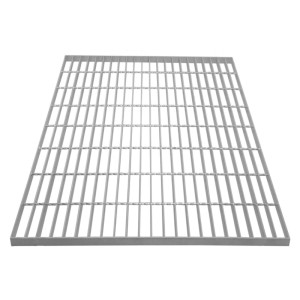 Verzinkter Gitterrost, 800x800mm, aus robustem Stahl für hohe Belastungen im Baubereich.