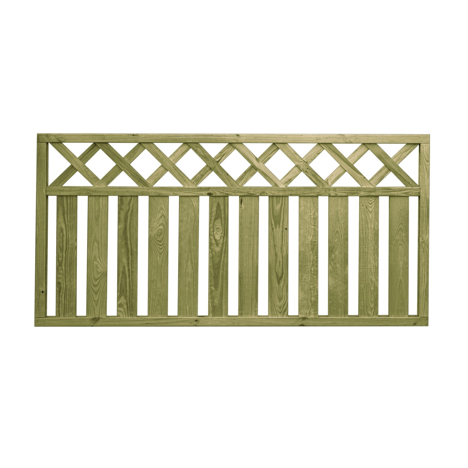 Vorgartenzaun Ficus druckimprägniert 90 cm x 180 cm