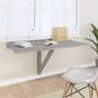vidaXL Wand-Klapptisch Grau Sonoma, platzsparender Tisch aus Holzwerkstoff.