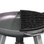 Buschbeck Guss-Grillrost, halbrunder Rost für Feuerschale Ø 55 cm, Gusseisen mit Griff.