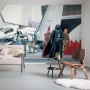 Komar Vlies Fototapete Star Wars Classic mit Todesstern Shuttle, 500x250cm.