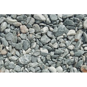 Grün-weißer Engelsstein Zierkies, 15-25mm, ideal für Garten- und Landschaftsbau.